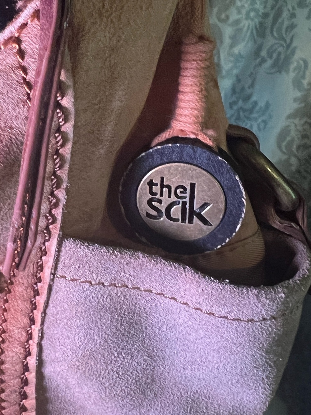 The Sak Two-Tone Tan & Brown Kendra Leather Hobo Shoulder Bag - Picture 3 of 9